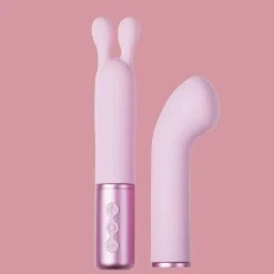 Vibromasseur à tête interchangeable Rose