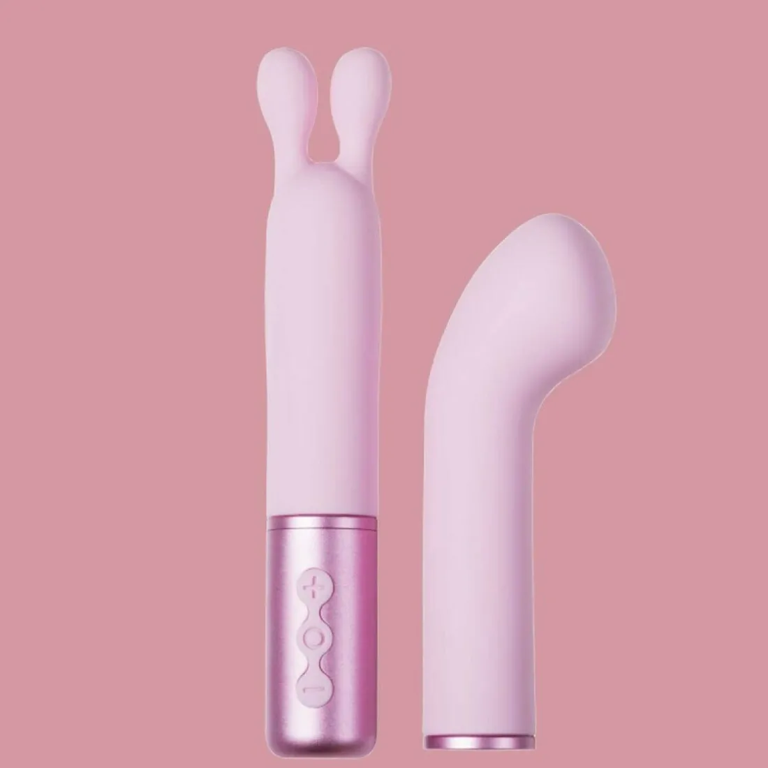 Vibromasseur à tête interchangeable Rose