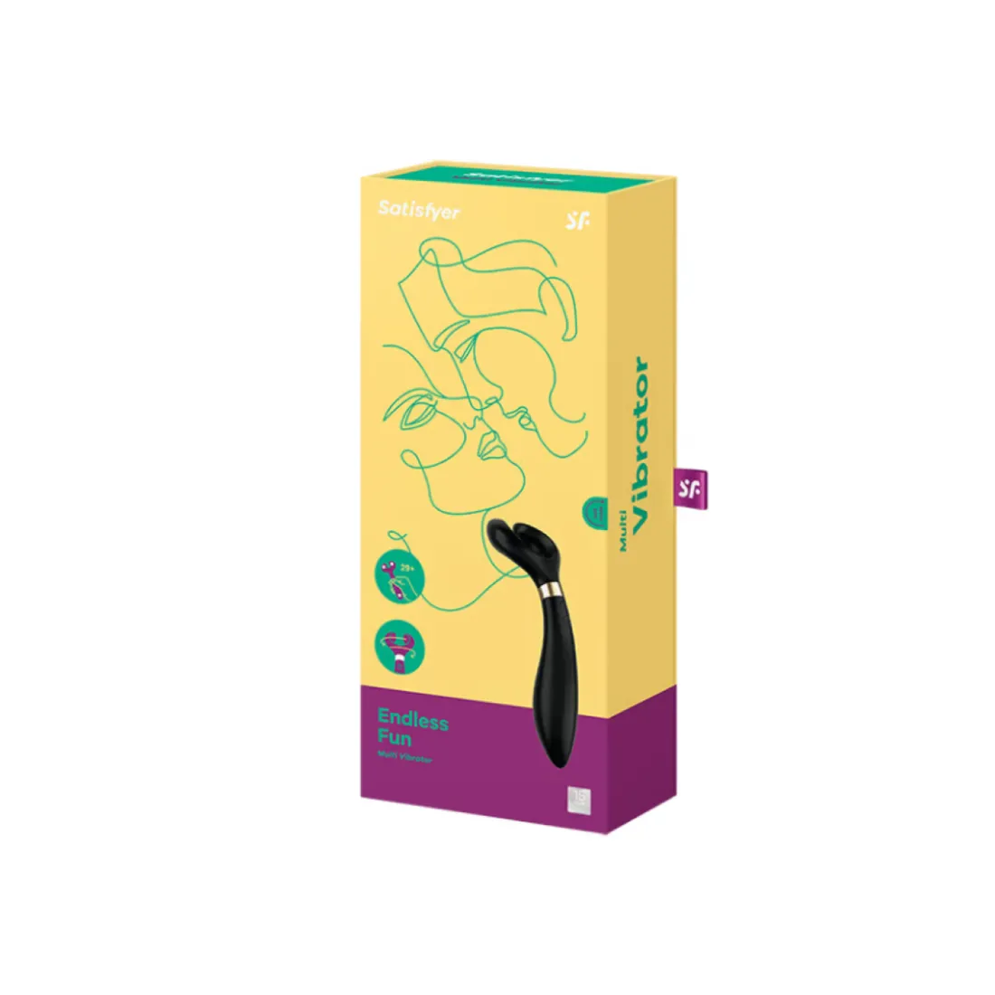 Vibromasseur pour couple - Noir
