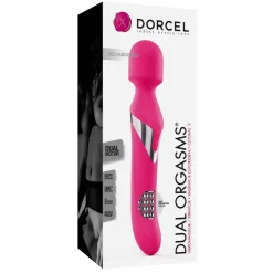 Vibromasseur/stimulateur/wand DUAL ORGASMS MAGENTA - Rose Dorcel