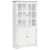 Vitrine 4 portes OBLIA blanc