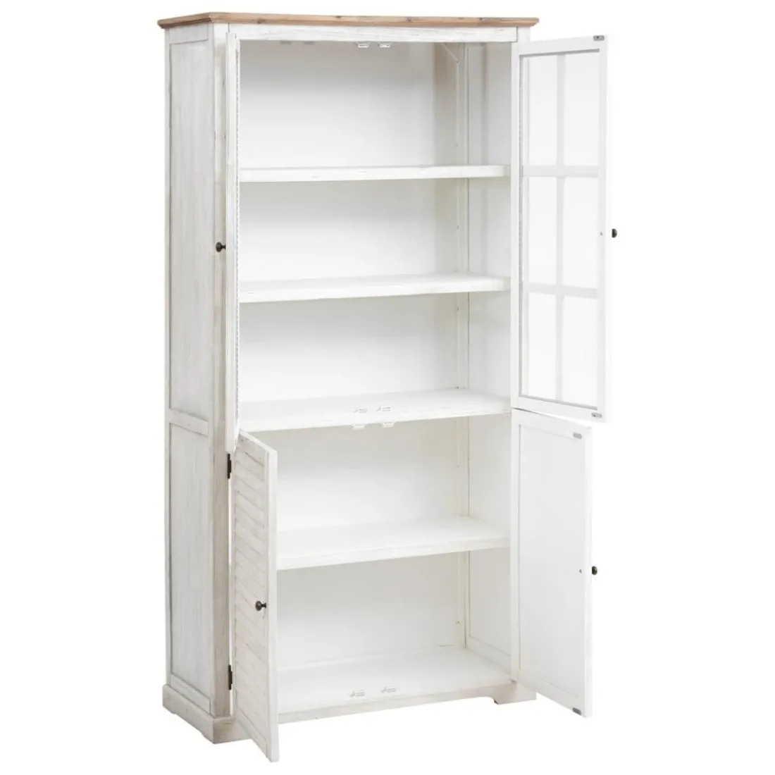 Vitrine 4 portes OBLIA blanc