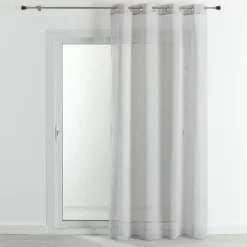 Voilage Etamine - Gris Perle