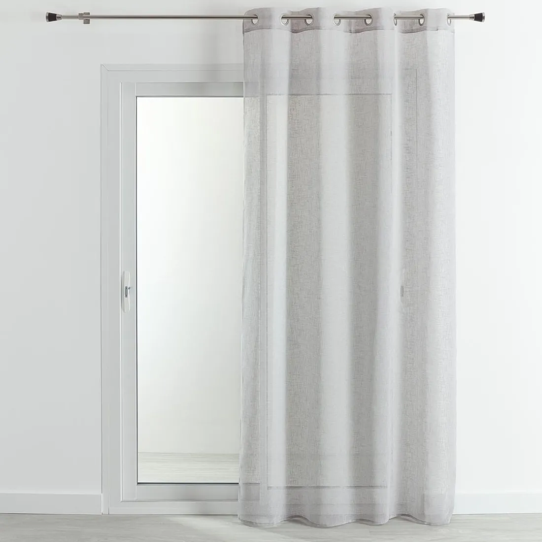 Voilage Etamine - Gris Perle